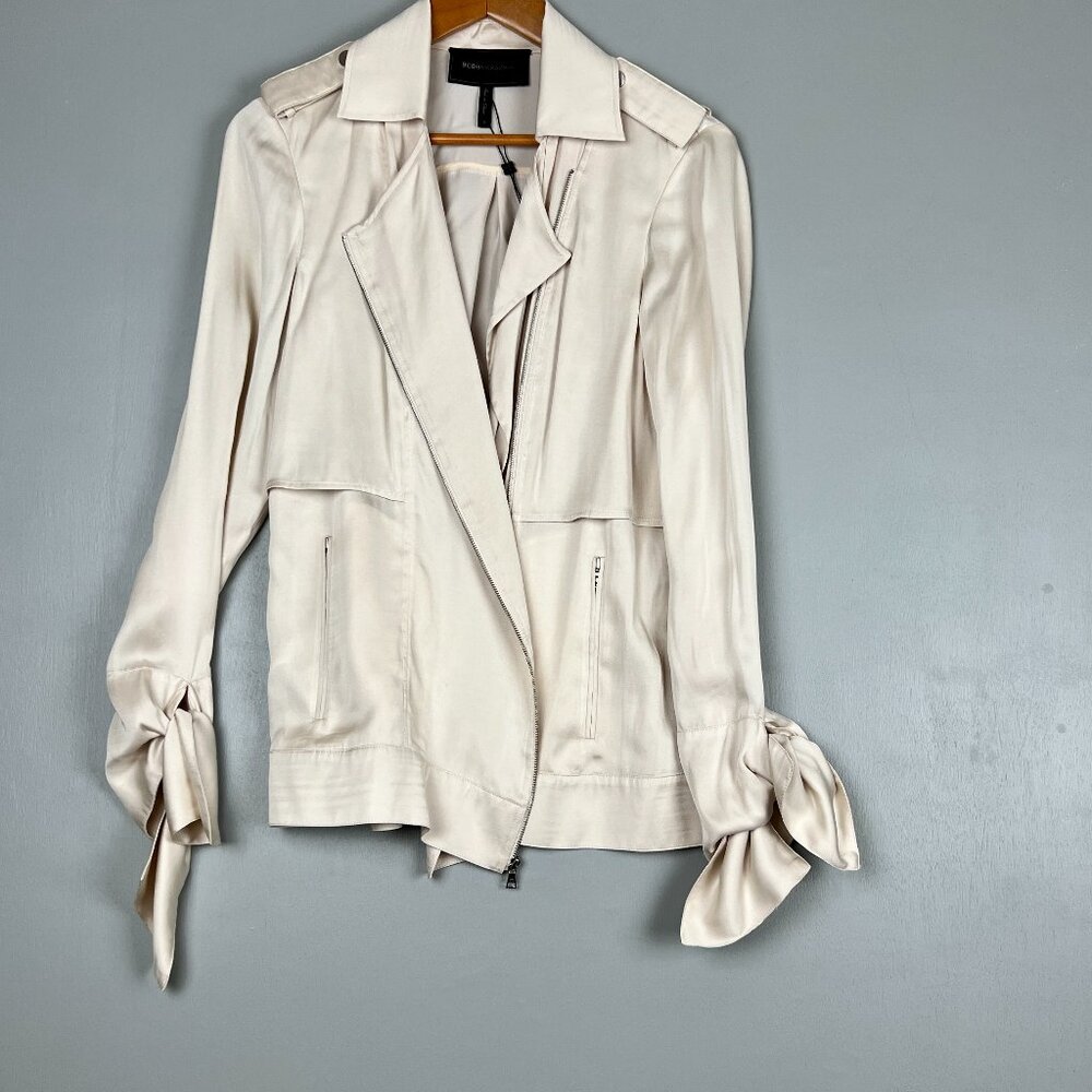 BCBG Max Azria Dean Jacket Chalk Ivory NWT Size Small $248